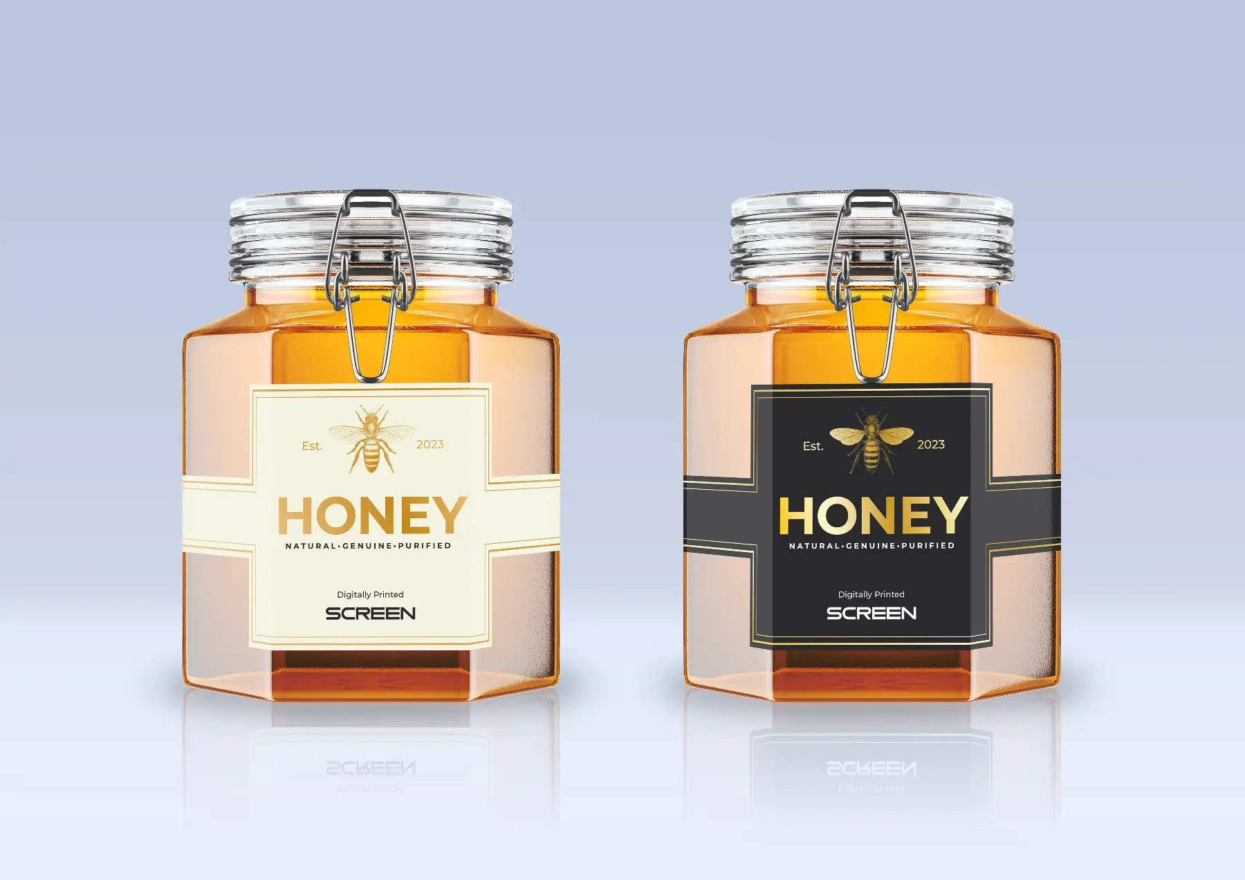 Food & Beverage label example